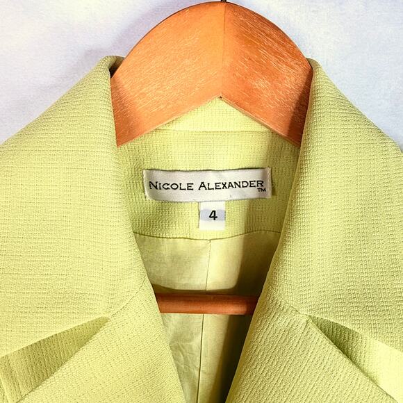 Nicole Alexander Lime Green Chain Vest 4 - Picture 8 of 9